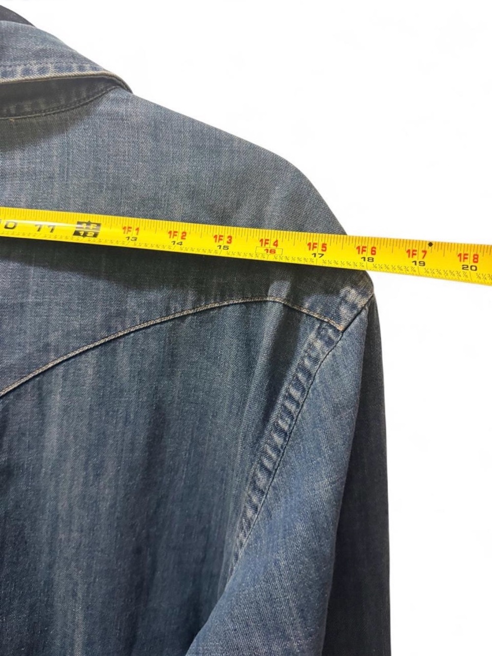 NWT Large Cody James Denim Western Shirt - Blue - Picture 7 of 8